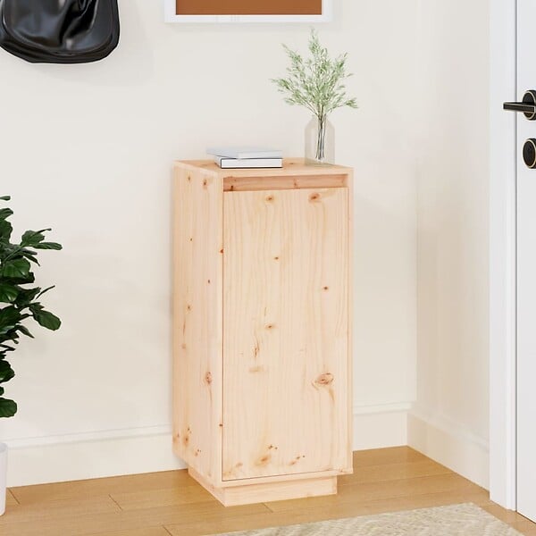 VIDAXL - vidaXL Armoire à  chaussures 35x35x80 cm Bois de pin massif - large