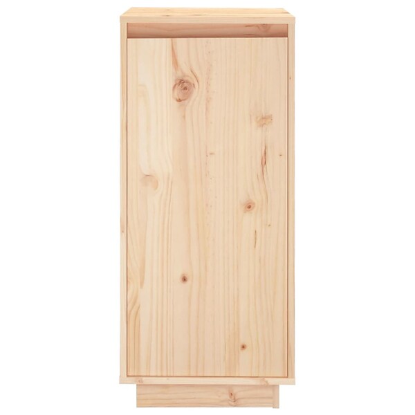 VIDAXL - vidaXL Armoire à  chaussures 35x35x80 cm Bois de pin massif - large