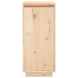 VIDAXL - vidaXL Armoire à  chaussures 35x35x80 cm Bois de pin massif - vignette