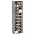VIDAXL - vidaXL Armoire à  chaussures gris béton 54x34x183 cm bois d'ingénierie - vignette