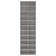 VIDAXL - vidaXL Armoire à  chaussures gris béton 54x34x183 cm bois d'ingénierie - vignette
