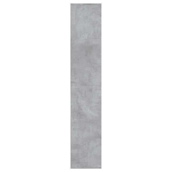 VIDAXL - vidaXL Armoire à  chaussures gris béton 54x34x183 cm bois d'ingénierie - large