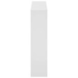 VIDAXL - vidaXL Meuble à  chaussures 2 étages avec miroir 63x17x67 cm Blanc - vignette