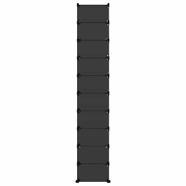 VIDAXL - vidaXL étagère à  chaussures Noir 44x32x174 cm PP - large