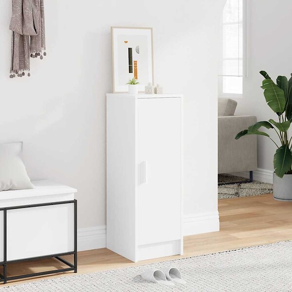 VIDAXL - vidaXL Armoire à  chaussures Blanc 32x35x92 cm Aggloméré - large