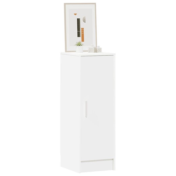 VIDAXL - vidaXL Armoire à  chaussures Blanc 32x35x92 cm Aggloméré - large
