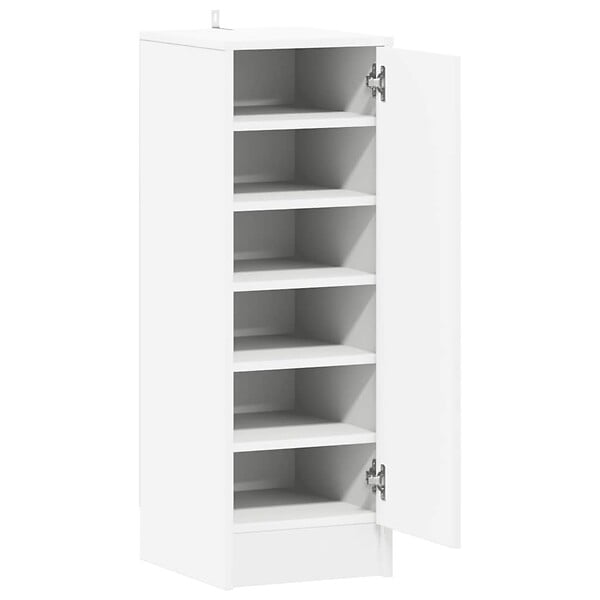 VIDAXL - vidaXL Armoire à  chaussures Blanc 32x35x92 cm Aggloméré - large