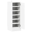 VIDAXL - vidaXL Armoire à  chaussures Blanc 32x35x92 cm Aggloméré - vignette