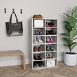 VIDAXL - vidaXL étagère à  chaussures Gris béton 54x34x100,5 cm Bois ingénierie - vignette
