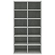 VIDAXL - vidaXL étagère à  chaussures Gris béton 54x34x100,5 cm Bois ingénierie - vignette