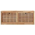 VIDAXL - vidaXL Banc de rangement de chaussures 94x20x38cm Bois massif de noyer - vignette