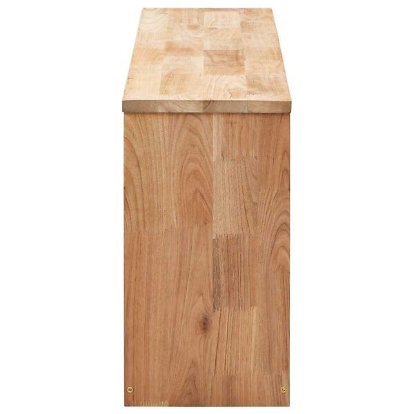 VIDAXL - vidaXL Banc de rangement de chaussures 94x20x38cm Bois massif de noyer - large