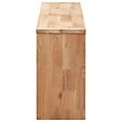 VIDAXL - vidaXL Banc de rangement de chaussures 94x20x38cm Bois massif de noyer - vignette