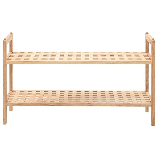 VIDAXL - vidaXL étagère à  chaussures Bois de noyer massif 69 x 26 x 40 cm - large