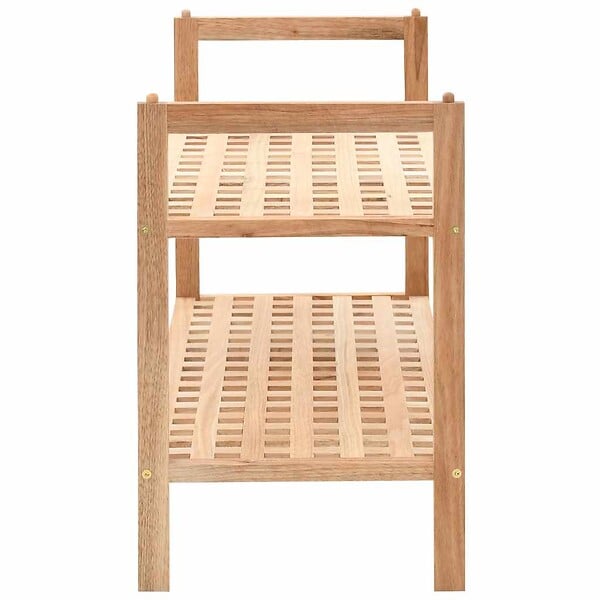 VIDAXL - vidaXL étagère à  chaussures Bois de noyer massif 69 x 26 x 40 cm - large
