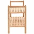 VIDAXL - vidaXL étagère à  chaussures Bois de noyer massif 69 x 26 x 40 cm - vignette