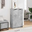 VIDAXL - vidaXL Armoire à  chaussures Gris béton 59x35x100 cm Bois d'ingénierie - vignette