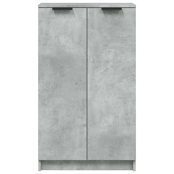 VIDAXL - vidaXL Armoire à  chaussures Gris béton 59x35x100 cm Bois d'ingénierie - large