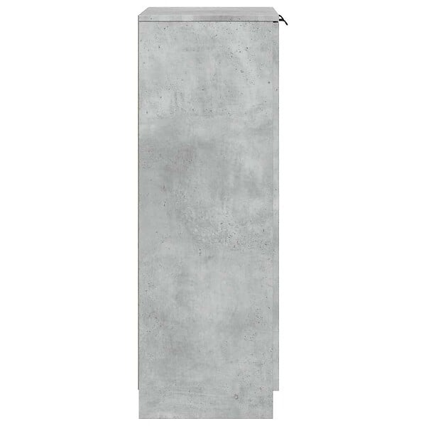 VIDAXL - vidaXL Armoire à  chaussures Gris béton 59x35x100 cm Bois d'ingénierie - large