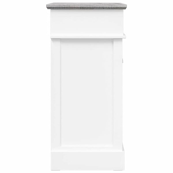 VIDAXL - vidaXL Armoire à  chaussures Gris 50 x 28 x 58 cm Bois de Paulownia - large