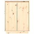 VIDAXL - vidaXL Armoire à  chaussures 60x35x80 cm Bois de pin massif - vignette