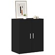 VIDAXL - vidaXL Armoire à  chaussures Noir 60x35x70 cm Bois d'ingénierie - vignette