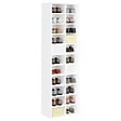 VIDAXL - vidaXL Armoire à  chaussures Blanc 54x34x183 cm Bois d'ingénierie - vignette