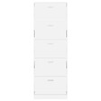 VIDAXL - vidaXL Meuble à  chaussures en bois avec 5 compartiments Blanc - vignette