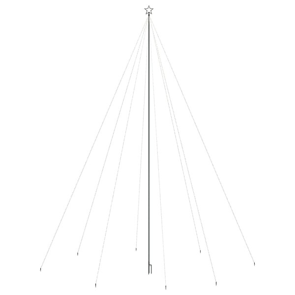 VIDAXL - vidaXL Sapin de Noël à  LED Int/Extérieur 1300 LED colorées 8 m - large