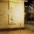 VIDAXL - vidaXL Bouleau blanc à  LED 672 LED Blanc chaud 400 cm - vignette