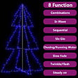 VIDAXL - vidaXL Arbre de Noël cône 200 LED d'intérieur/d'extérieur 98x150 cm - vignette