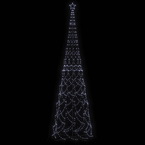 VIDAXL - vidaXL Arbre de Noël cône 3000 LED Blanc froid 230x800 cm - large
