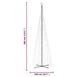 VIDAXL - vidaXL Arbre de Noël cône 3000 LED Blanc froid 230x800 cm - vignette