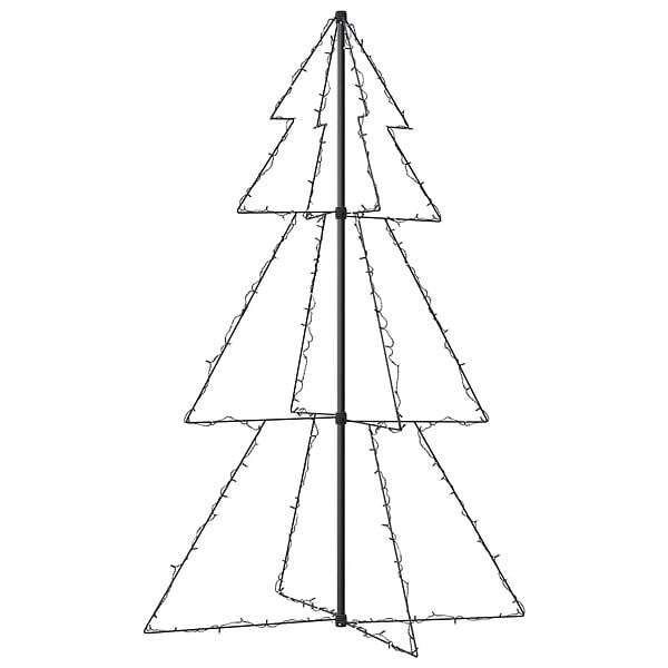 VIDAXL - vidaXL Arbre de Noël cône 200 LED d'intérieur/d'extérieur 98x150 cm - large