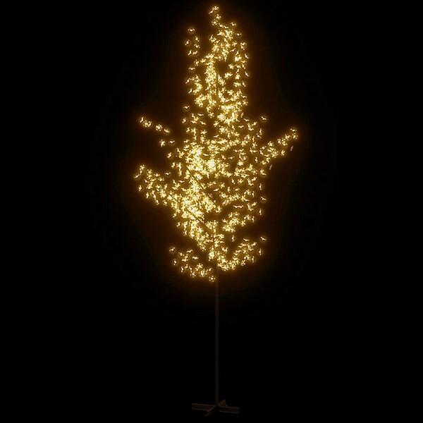 VIDAXL - vidaXL Arbre à  LED fleur de cerisier 672 LED Blanc chaud 400 cm - large