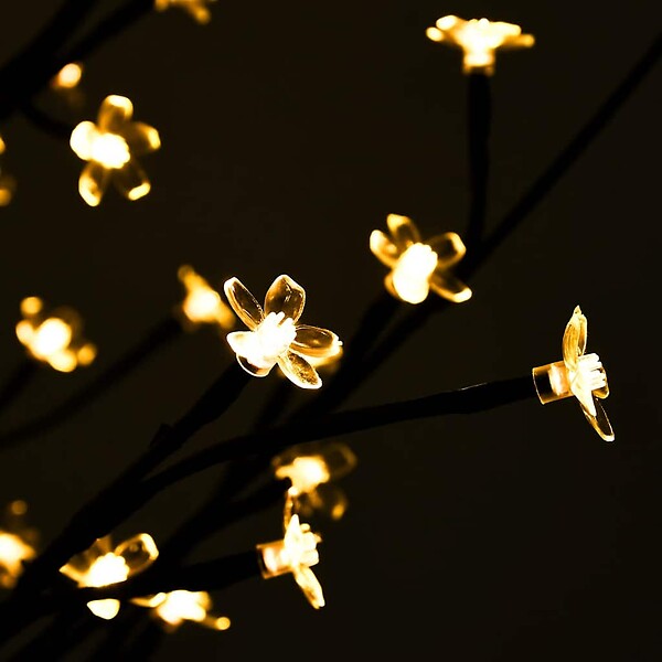 VIDAXL - vidaXL Arbre à  LED fleur de cerisier 672 LED Blanc chaud 400 cm - large