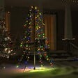 VIDAXL - vidaXL Arbre de Noël cône 160 LED d'intérieur/d'extérieur 78x120 cm - vignette