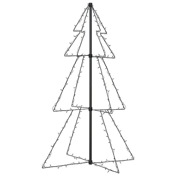 VIDAXL - vidaXL Arbre de Noël cône 160 LED d'intérieur/d'extérieur 78x120 cm - large