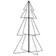 VIDAXL - vidaXL Arbre de Noël cône 160 LED d'intérieur/d'extérieur 78x120 cm - vignette
