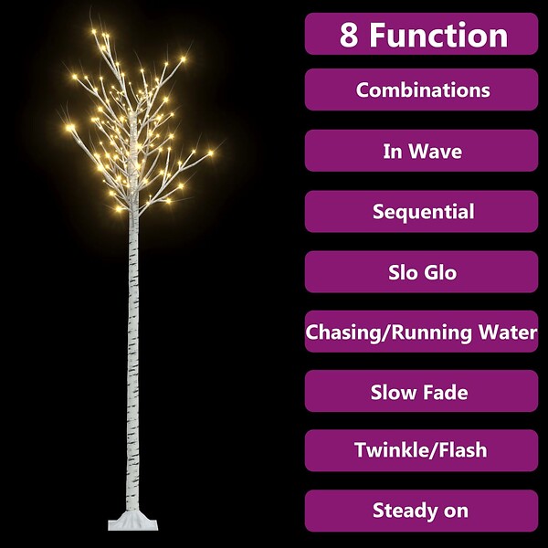 VIDAXL - vidaXL Sapin de Noël 200 LED blanc chaud Saule 2,2 m Int/Ext - large