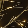 VIDAXL - vidaXL Sapin de Noël 200 LED blanc chaud Saule 2,2 m Int/Ext - vignette