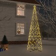 VIDAXL - vidaXL Arbre de Noël cône 1400 LED Blanc chaud 160x500 cm - vignette