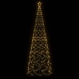 VIDAXL - vidaXL Arbre de Noël cône 1400 LED Blanc chaud 160x500 cm - vignette