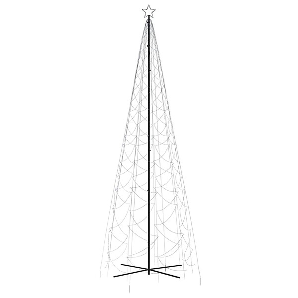 VIDAXL - vidaXL Arbre de Noël cône 1400 LED Bleues 160x500 cm - large