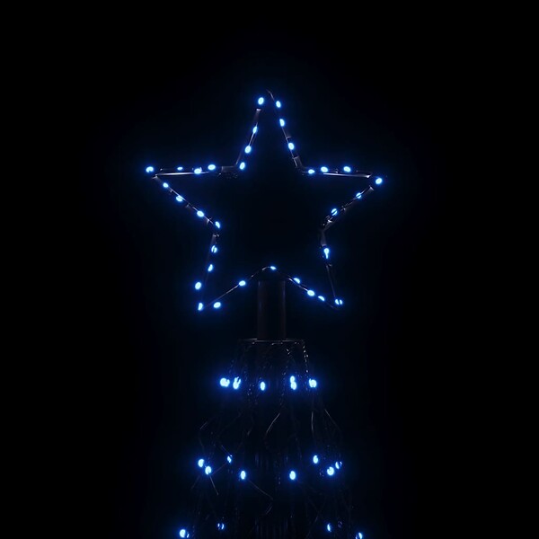 VIDAXL - vidaXL Arbre de Noël cône 1400 LED Bleues 160x500 cm - large