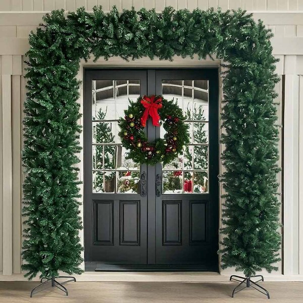 VIDAXL - vidaXL Arche d'arbre de Noël Vert 240 cm - large