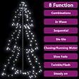 VIDAXL - vidaXL Arbre de Noël cône 160 LED d'intérieur/d'extérieur 78x120 cm - vignette