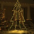 VIDAXL - vidaXL Arbre de Noël cône 240 LED d'intérieur/d'extérieur 118x180 cm - vignette