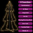 VIDAXL - vidaXL Arbre de Noël cône 240 LED d'intérieur/d'extérieur 118x180 cm - vignette