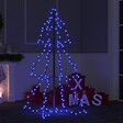 VIDAXL - vidaXL Arbre de Noël cône 160 LED d'intérieur/d'extérieur 78x120 cm - vignette